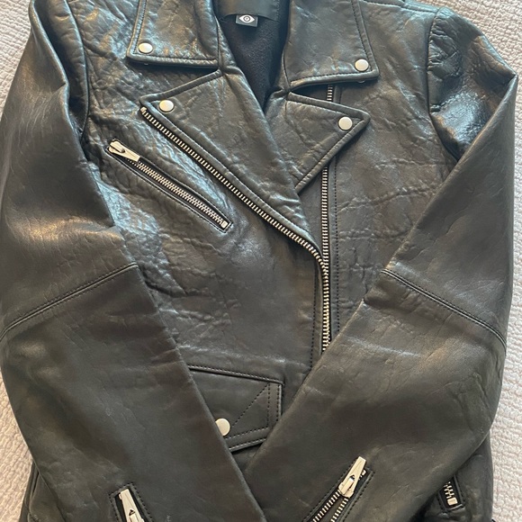 VEDA Jayne Classic Leather Jacket size P - Picture 2 of 11